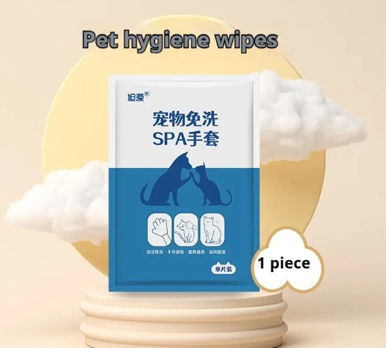 No-Water Pet Cleaning Gloves