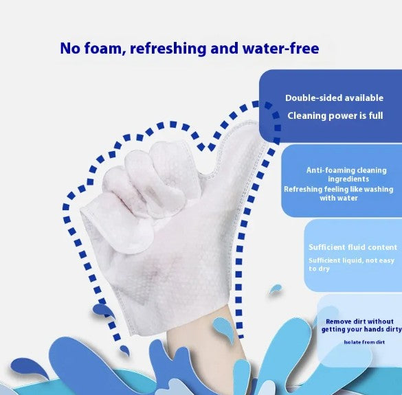 No-Water Pet Cleaning Gloves