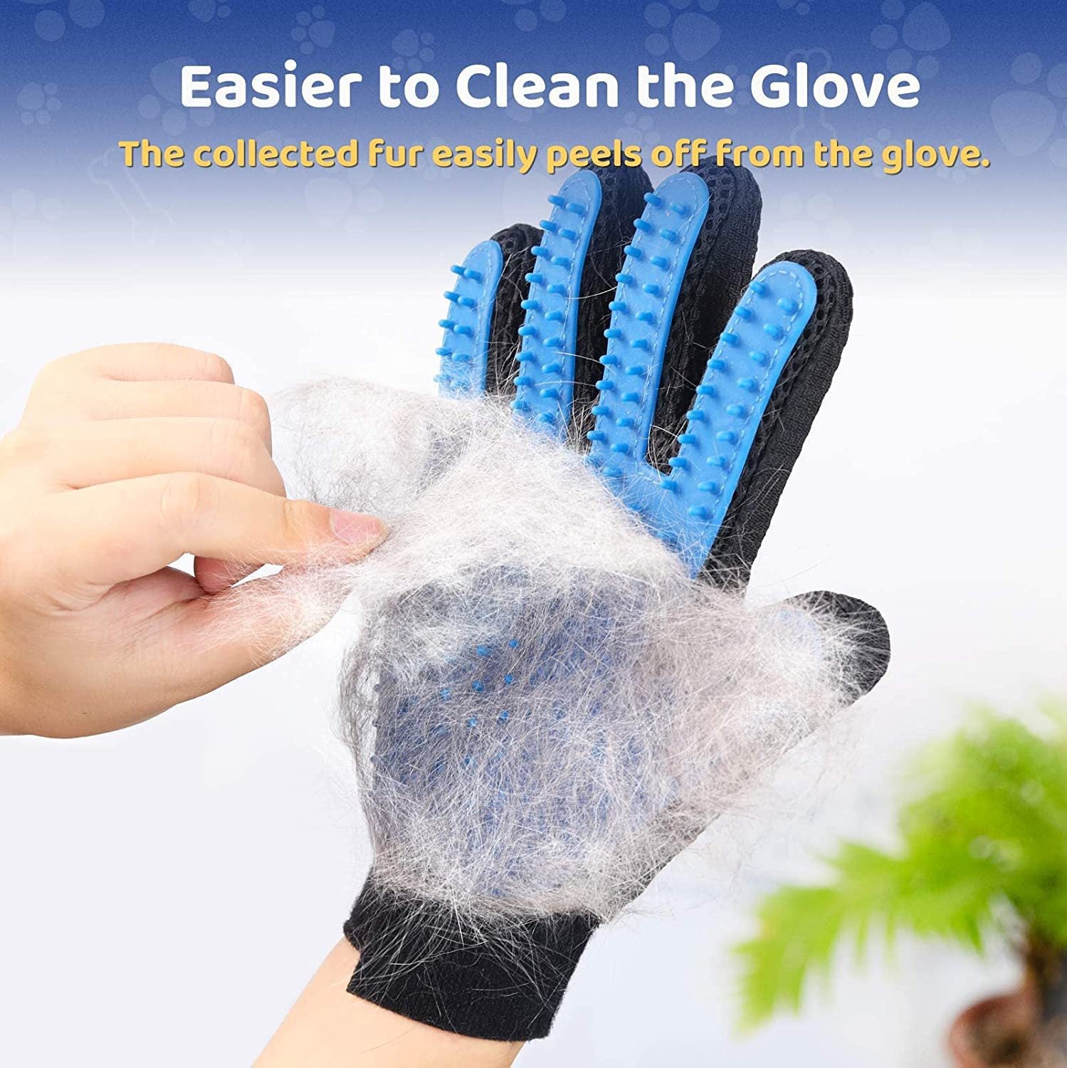 Pet Grooming Brush and Massage Glove