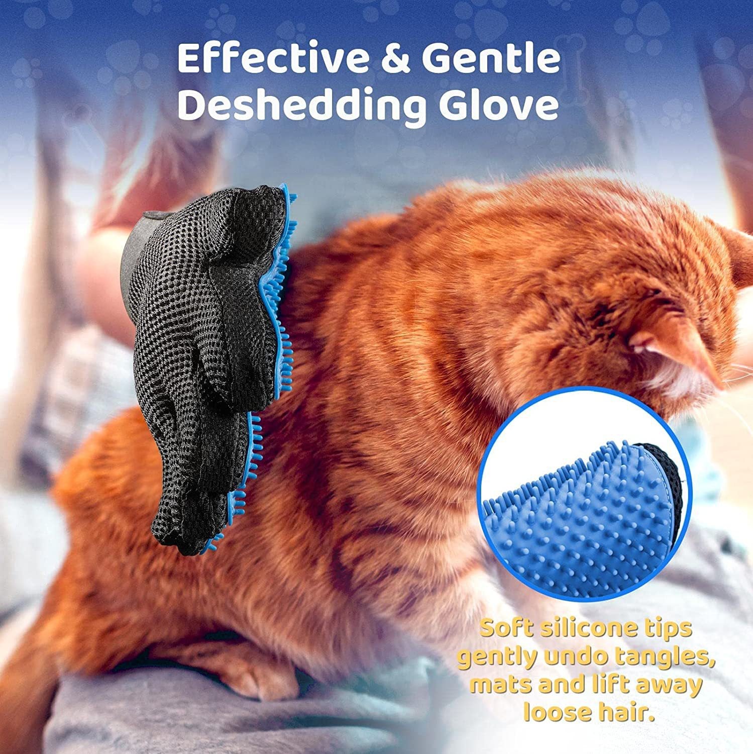 Pet Grooming Brush and Massage Glove
